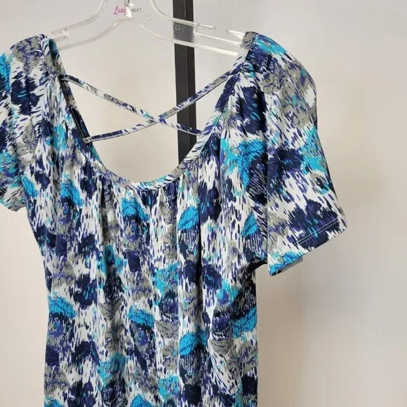 George Cross Back Flowy Top - Picture 2 of 3